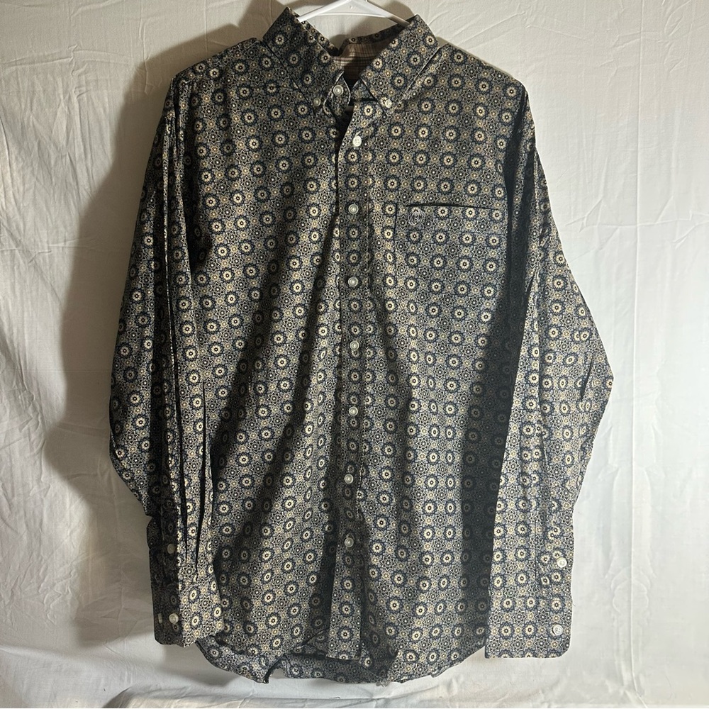Panhandle Plaid and Floral Button-Up Shirt
